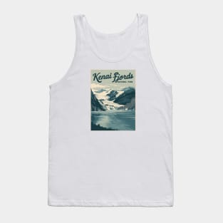 Kenai Fjords National Park Retro Travel Tank Top